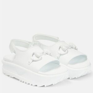 Gucci Horsebit Slingback Platform Sandals